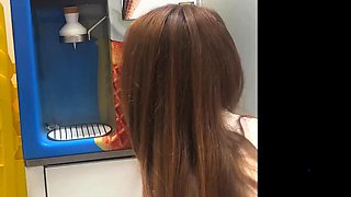 Sneak into bedroom store with step sister, end up in public