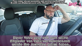Two German amateur sluts meet a user for threesome