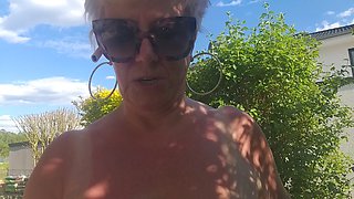 Horny Granny Shows Her Pussy Lustfully