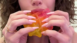 Waffle Eating and Sucking Asmr