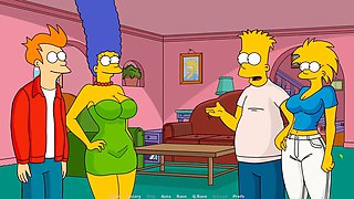 Lustfield anime porn game parody featuring Marge Simpson and some steamy action