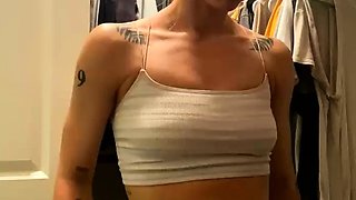 Young Amateur Girl Stripping and Masturbating Cam
