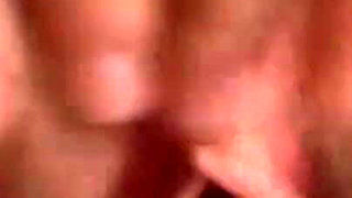 Amateur hairy chick gets her mouth jizzed