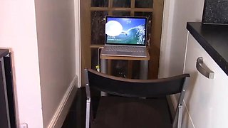 Secretary farting in front of boss