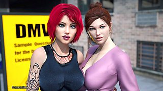 Passion Academy trio with MissKitty2K in a night of lust letters and animated fun