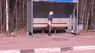 Nylon Ass Walk on Road