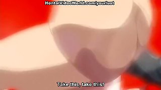 Steamy hentai clip with sexy blond girlie having hard gangbang session