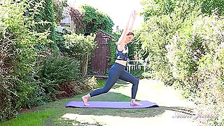 Alisons Outdoor Workout Routine Ends In Naked Masturbation
