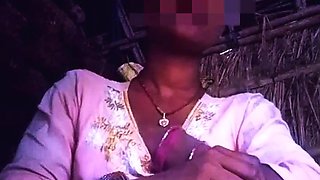 Desi Mallu Aunty Pink Frock Me Chuchi Masala Rahi Hai