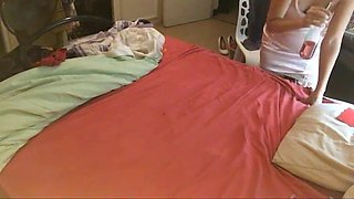 248 - White Girl, Rose Satin Dress, Red Satin Panties (french Amateur, Doggystyle Fuck, Satin Lingerie, Clothed Sex, Blowjob, Ri