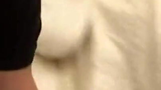 Horny stud fucks mature lady and cums on her tits