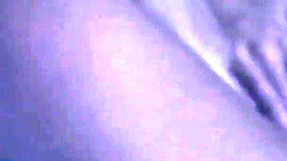 Slut blows long cock at night and gets her face covered with cum