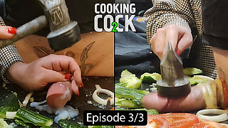 CBT. Extreme Dick and Urethral Torment in the Kitchen! Cooking Cock 2. Episode 3/3. Full.