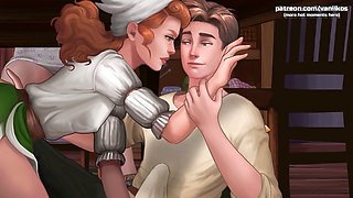 Stunning virgin redhead teen gets a massive cumshot all over her sexy curves