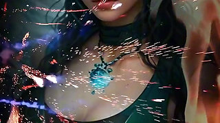 Beautiful Thick Women in Flame & Water