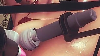 Helen Parr The Incredibles Gets a Wet Orgasm from Sex Machine - Vibrators & Anal Toys in 3D Animation