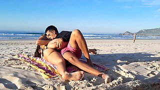 Caught Couple on the Beach