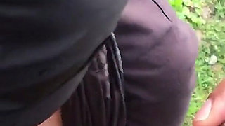 Slutwife Give BBC Blowjob Outside