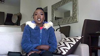Big ass African teen riding big cock