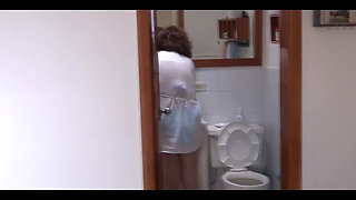 Pissing Compilation of My Beautiful Latina Wife at the Beach and at Home, She Shows off Her Hairy Pussy in Bikini and Panties