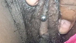 Rubbing My Busy Hairy Tight Pussy Closeup
