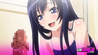 18-Year-Old Japanese Teen Gets Cum Inflation in Hentai Anime - Petite, Small Tits, Creampie