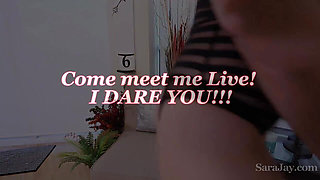 Sara Jay Stripped Onesie Cum Count Down