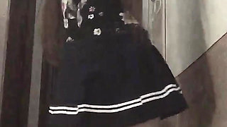 TikTok compilation part 7: Dirty girl dancing, protruding nipples, mini skirt, thong, striptease, stockings, long hair
