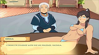 Hentai anime training scenes with cartoon characters