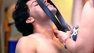 Hot brunette amateur MILF rides hubbys cock