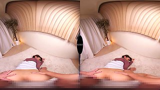 Glamour asian temptress hot VR scene