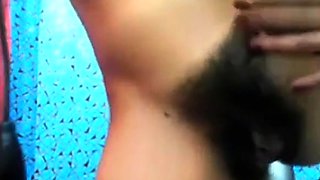 Hairy Amateur Webcam Girl Masturbating