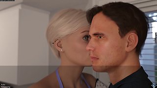 Sexy 3D cartoon animation of a spouse getting corrupted by her boss