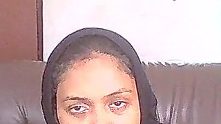 Hijab Lady Works at My Home Office Sucks Well