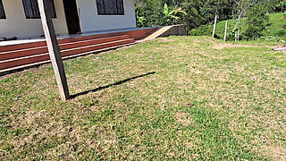 Peasant Latina Eats Her Neighbor's Sperm Outdoors Public