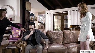 UNSPOILED TABOO Crooked Minded Guy Brings Home Girfriend To His Grieving Step Father - Tommy Pistol And Lacy Lennon