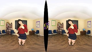 Caught Short - Lingerie Teacher Striptease - Sexlikereal