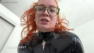 Latex Mommy Pegging Her Chastity Sub - Full Video on Veggiebabyy