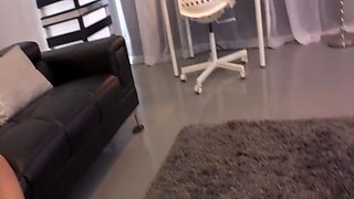 Blonde Plumper Zoey Skyy Masturbates in Front of an Old Man