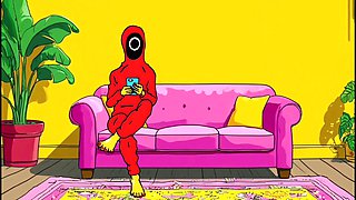 Cuckold Squid Games. Animated Parody of the Squid Game Cartoons Animation
