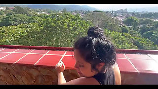 I Fuck My Wife's Stepdaughter at Home While She's Not Home, I Cum in Her Mouth. Homemade Mexican