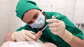 Sounding with Handjob Patients POV