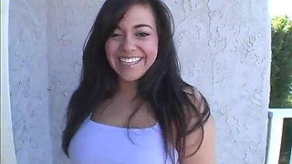 Perfect Dark-haired Teen Is a Pro Cowgirl