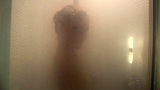 Hot brunette amateur MILF rides hubbys cock