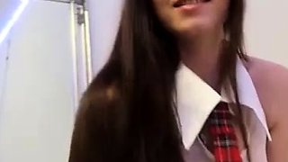 Lauren Alexis Sexy School Girl Striptease Video