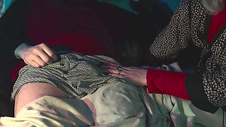 Step Mommy Gives a Taboo Handjob to Get the Cum Out.