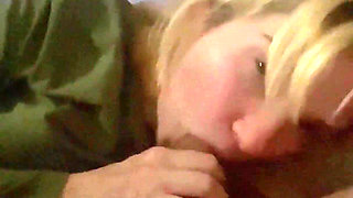 Giving my man a morning blowjob