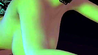 Sexy MILF Cass Fucked Against a Tree Halloween Special