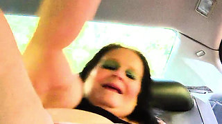 Cheating and Sneaky to the Cars Backseat She's Squirting Heaos