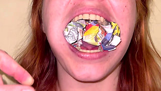 Newspaper Gag POV - Stuffing, Slapping, Taking Out